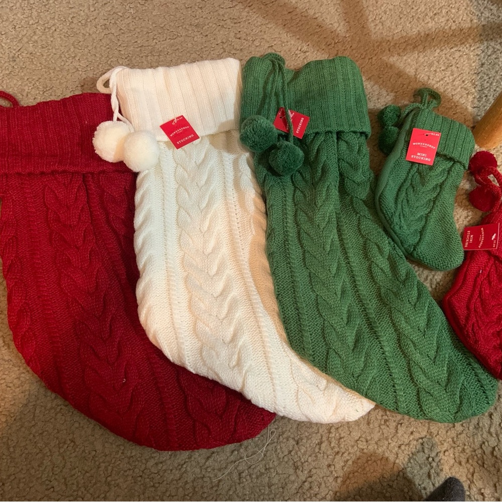Make an offer! Set of 5 Target Wondershop Knit Christmas Stockings